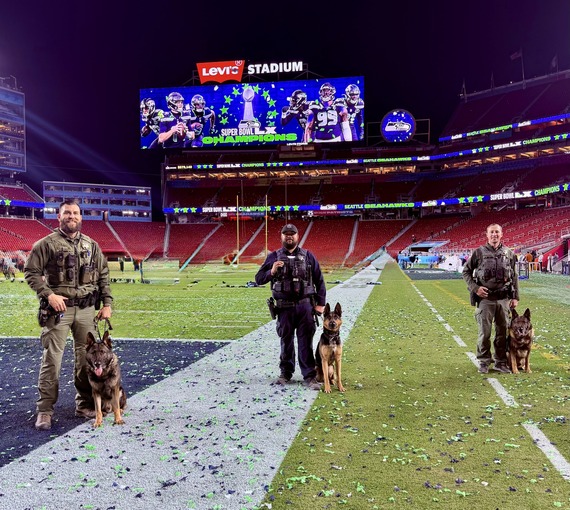 K-9 team at Levi Stadium