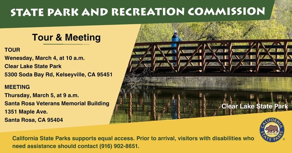 State Park and Recreation Commission Santa Rosa Meeting Clear Lake State Park 