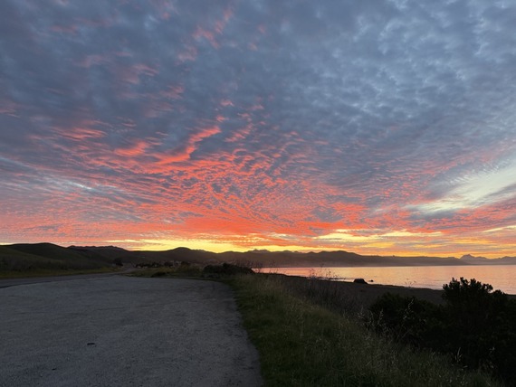 Estero Bluffs State Park A vibrant sunset.
