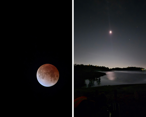 Folsom Lake SRA_lunar eclipse collage