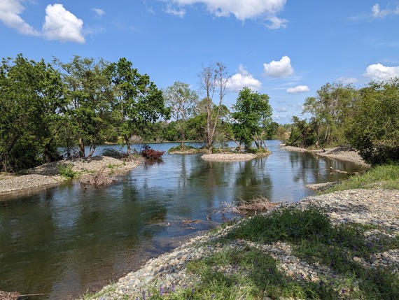 Constructed side channel at Sailor Bar.