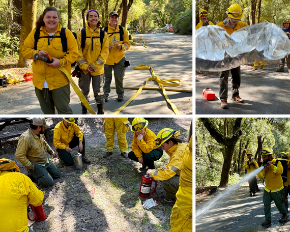 Basic Firefighting Course Held at Big Basin Redwoods SP_collage