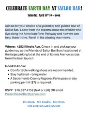 Sailor Bar Earth Day Celebration Flyer