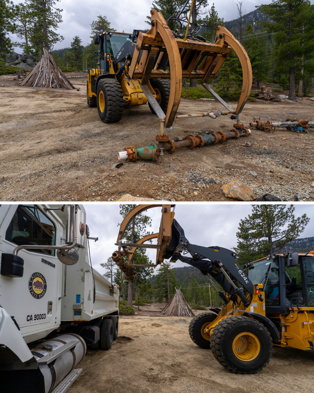 DL Bliss SP_construction truck removing old pipes