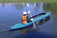 Person kayaking 
