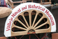 Image of a wheel from the Vallejo Naval & Historical Museum