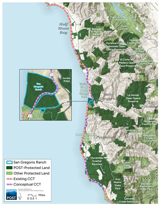 San Gregorio Ranch map 