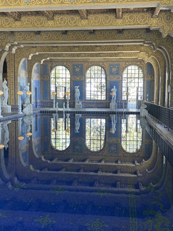 Hearst San Simeon State Historic Monument  Morning reflection at the Roman Pool