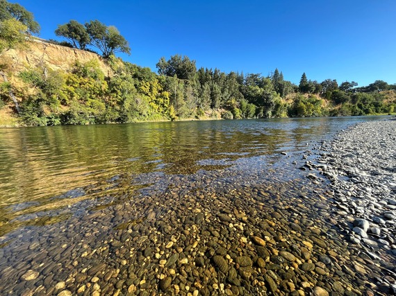 View of the American River from the shores of Rossmoor Bar.
