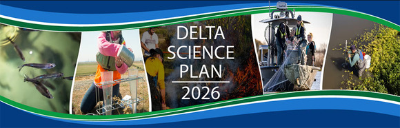 Photo montage of scientists working in the Delta
