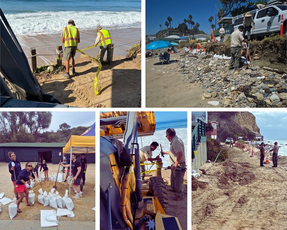 Crystal Cove State Park cleanup photo collage