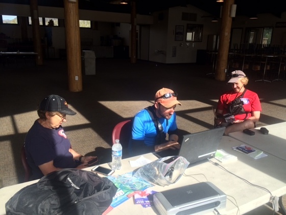 Incident Command Post at human remains search