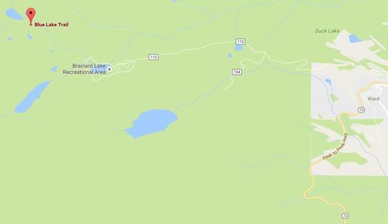Blue Lake Trail area map