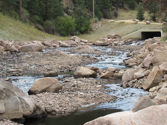 N. St. Vrain Stream project - before