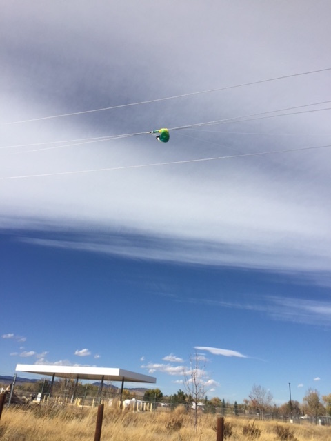 A kite believed to have arced lines in the 5300 block of St. Vrain Road