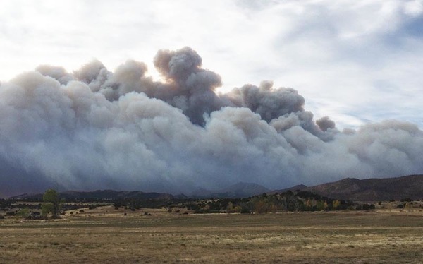 Junkins Fire west of Pueblo, Colorado