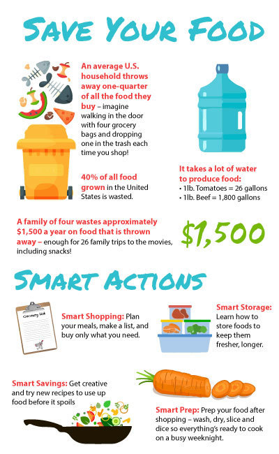 Food waste infographic