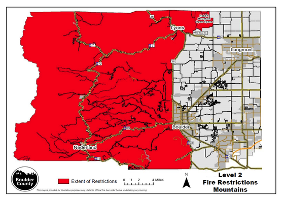 Boulder County Enacting Level 2 Fire Restrictions Boulder County
