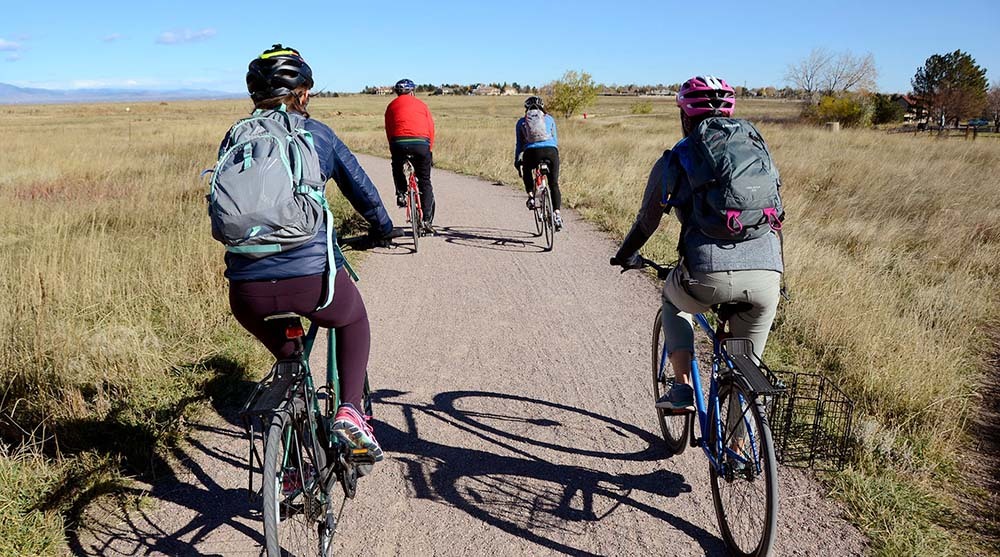 Bicycle riders Planning Month Bike Tour