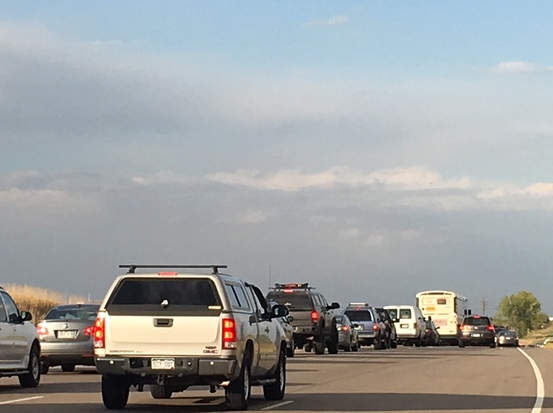 Traffic along SH 119