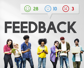 Image of people giving survey feedback