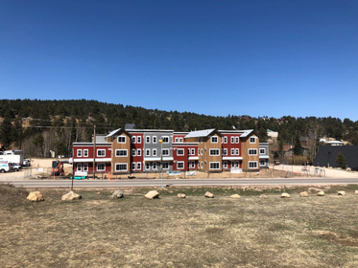 Image of unfinished construction of new affordable housing development Tungsten Village in Nederland