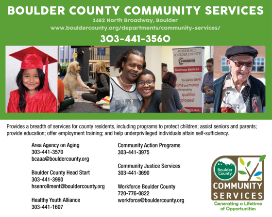 Boulder County Community Services Contact Forward Together Safely