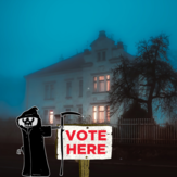 Haunted vote center