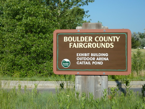 Boulder County Fairgrounds Entry Sign