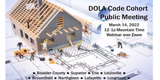 DOLA Energy Code Cohort flyer