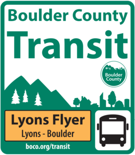 Lyons Flyer Bus service from Boulder to Lyons