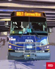 Bolt Bus at the Boulder Bus Station