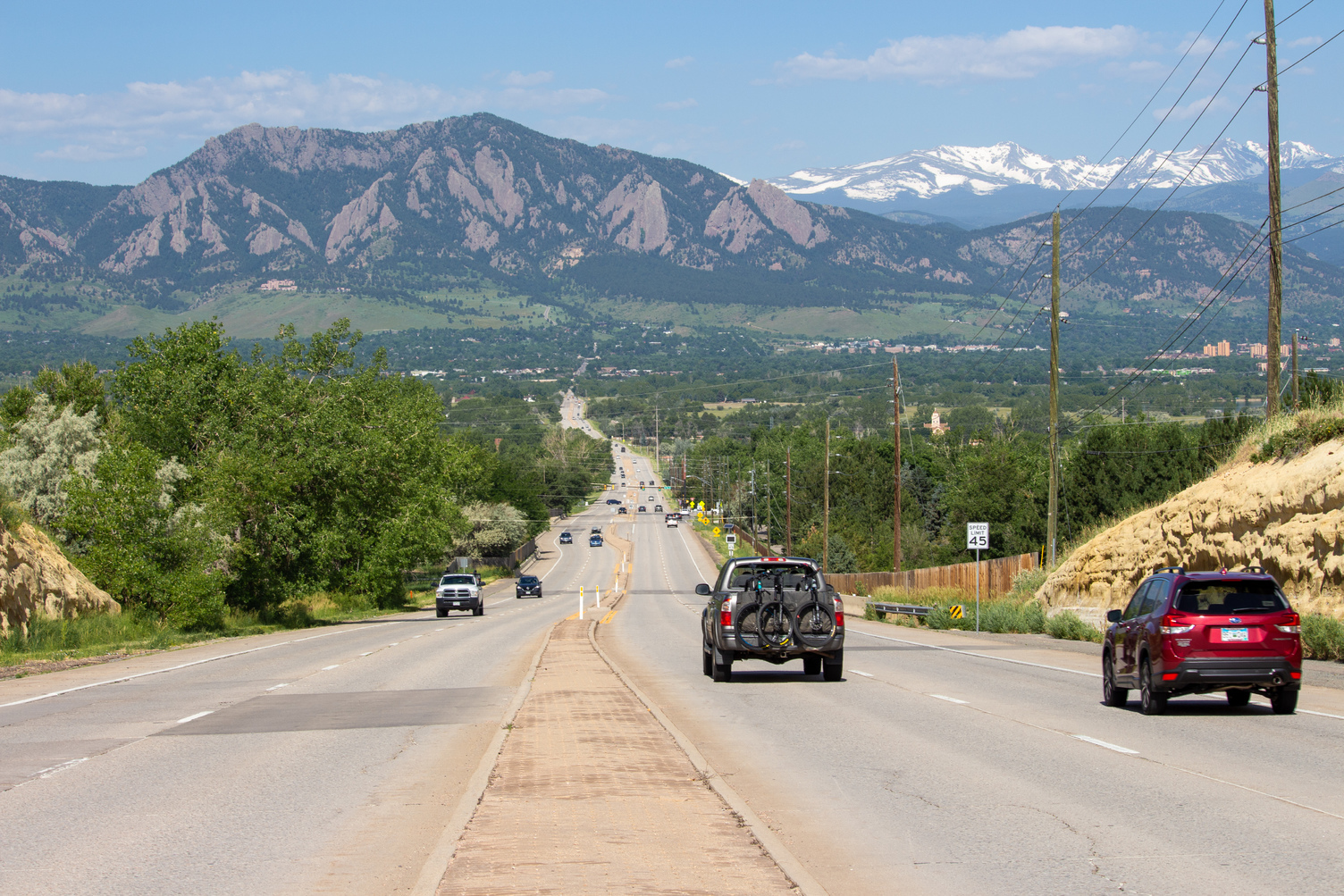 South Boulder Road looking west from McCaslin Boulevard