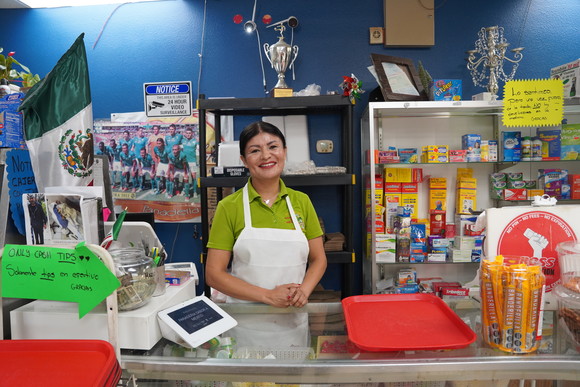 Ana Nieto, owner of Panaderia Sabor a Mexico, a Boulder business participating in the Climate Action Challenge.