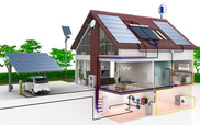 graphic of sustainable home