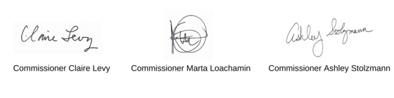 2023 Board of County Commissioners signatures Claire Levy, Marta Loachamin, Ashley Stolzmann
