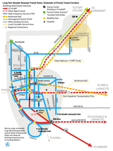 Long term transit vision schematic Boulder