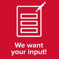 We want to hear from you graphic