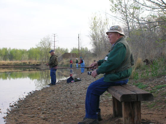 Seniors Fishing at Walden