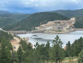 Gross Dam construction as of June 15, 2023