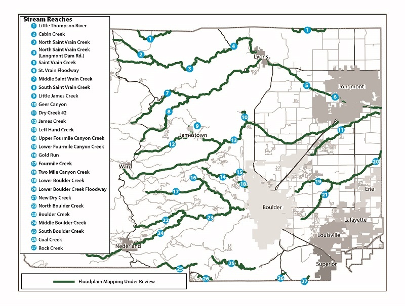 Dec. 13 Public assembly on upcoming adjustments to Boulder County floodplain maps