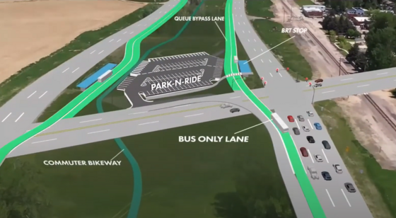 CPP CO119 Diagonal Highway Niwot Intersection BRT Concept