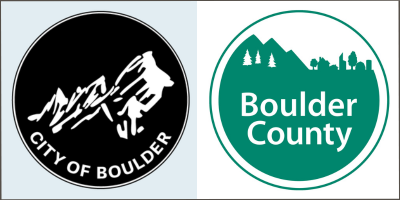 City of Boulder logo and Boulder County logo