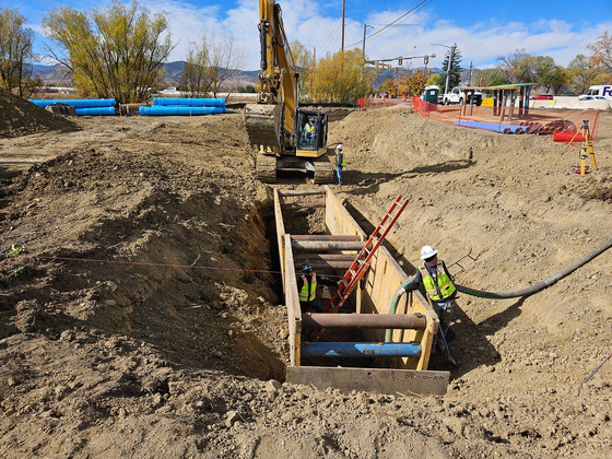 Jay Road waterline construction