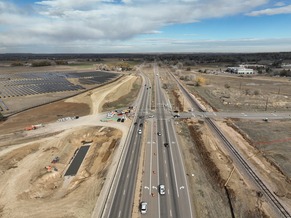 CO119 construction birds eye view of 52 intersection