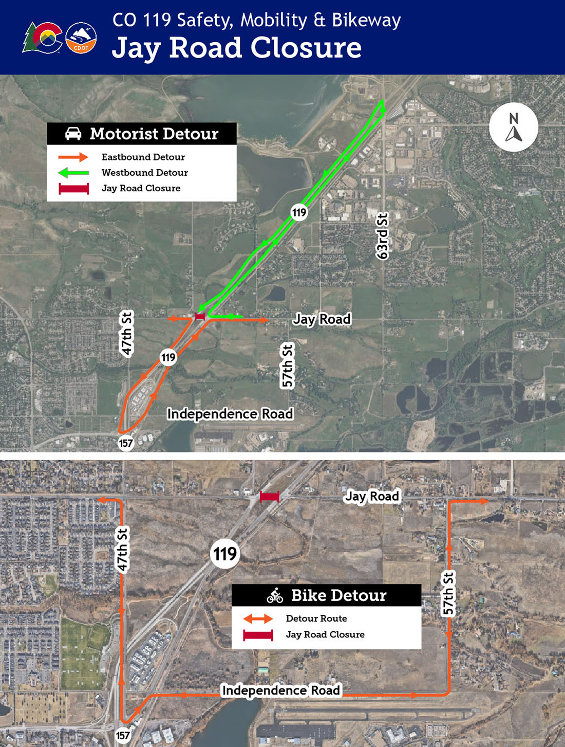 Map: CO 119 Safety, Mobility & Bikeway Jay Road closure