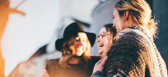 Group of women laughing  