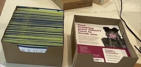 Promotional material for CAT and WellMind Connection programs