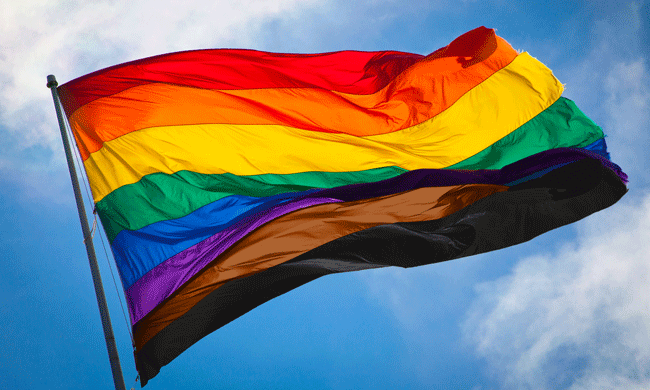 picture of a rainbow flag