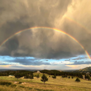 Rainbow over Bald Mountain Landscape